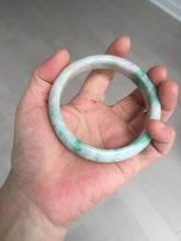Load image into Gallery viewer, 59.2mm Certified Type A 100% Natural green purple Jadeite Jade bangle S86-7051