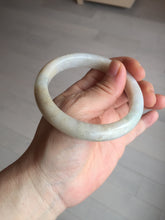 Load image into Gallery viewer, 57.5mm Certified Type A 100% Natural white/yellow/brown (golden sand) Jadeite Jade bangle BM52-7050