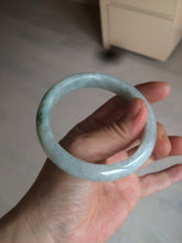 Load image into Gallery viewer, 57mm Certified 100% natural Type A light green/white  jadeite jade bangle BH48-6419