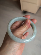 Load image into Gallery viewer, 57mm Certified 100% natural Type A light green/white  jadeite jade bangle BH48-6419