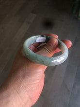 Load image into Gallery viewer, 50.5mm Certified Type A 100% Natural dark green Jadeite Jade oval bangle AJ70-0610