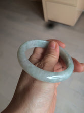 Load image into Gallery viewer, 57mm Certified 100% natural Type A light green/white  jadeite jade bangle BH48-6419