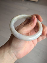 Load image into Gallery viewer, 57.5mm Certified Type A 100% Natural white/yellow/brown (golden sand) Jadeite Jade bangle BM52-7050