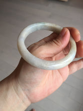 Load image into Gallery viewer, 57.5mm Certified Type A 100% Natural white/yellow/brown (golden sand) Jadeite Jade bangle BM52-7050
