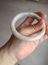 Load image into Gallery viewer, 57.5mm Certified Type A 100% Natural white/yellow/brown (golden sand) Jadeite Jade bangle BM52-7050