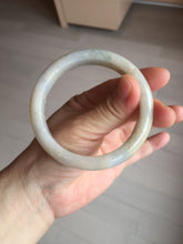 Load image into Gallery viewer, 57.5mm Certified Type A 100% Natural white/yellow/brown (golden sand) Jadeite Jade bangle BM52-7050