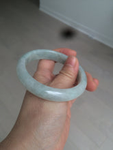 Load image into Gallery viewer, 57mm Certified 100% natural Type A light green/white  jadeite jade bangle BH48-6419