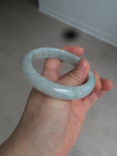 Load image into Gallery viewer, 57mm Certified 100% natural Type A light green/white  jadeite jade bangle BH48-6419