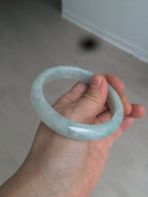 Load image into Gallery viewer, 57mm Certified 100% natural Type A light green/white  jadeite jade bangle BH48-6419