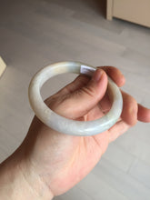 Load image into Gallery viewer, 57.5mm Certified Type A 100% Natural white/yellow/brown (golden sand) Jadeite Jade bangle BM52-7050