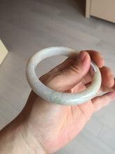 Load image into Gallery viewer, 57.5mm Certified Type A 100% Natural white/yellow/brown (golden sand) Jadeite Jade bangle BM52-7050
