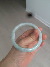 Load image into Gallery viewer, 57mm Certified 100% natural Type A light green/white  jadeite jade bangle BH48-6419