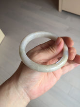 Load image into Gallery viewer, 57.5mm Certified Type A 100% Natural white/yellow/brown (golden sand) Jadeite Jade bangle BM52-7050