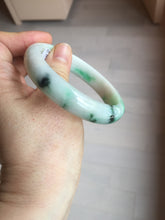 Load image into Gallery viewer, 58mm Certified Type A 100% Natural sunny green/white Jadeite Jade bangle BN16-7069