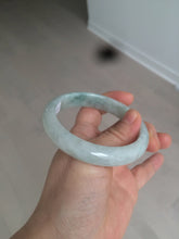 Load image into Gallery viewer, 57mm Certified 100% natural Type A light green/white  jadeite jade bangle BH48-6419