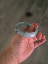 Load image into Gallery viewer, 50.5mm Certified Type A 100% Natural dark green Jadeite Jade oval bangle AJ70-0610