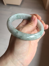 Load image into Gallery viewer, 59mm Certified Type A 100% Natural green gray Jadeite Jade bangle BN17-7070