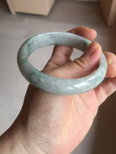 Load image into Gallery viewer, 59mm Certified Type A 100% Natural green gray Jadeite Jade bangle BN17-7070