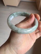 Load image into Gallery viewer, 59mm Certified Type A 100% Natural green gray Jadeite Jade bangle BN17-7070