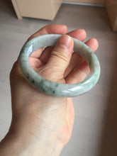 Load image into Gallery viewer, 59mm Certified Type A 100% Natural green gray Jadeite Jade bangle BN17-7070