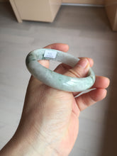 Load image into Gallery viewer, 59mm Certified Type A 100% Natural green gray Jadeite Jade bangle BN17-7070