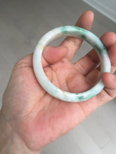 Load image into Gallery viewer, 57mm Certificated sunny green/yellow/white jadeite jade bangle S83-7073