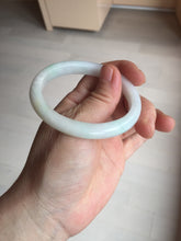 Load image into Gallery viewer, Shopify only 52mm certified type A 100% Natural sunny green/white/yellow oval jadeite jade bangle AR117-0264