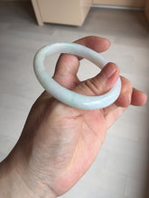 Load image into Gallery viewer, Shopify only 52mm certified type A 100% Natural sunny green/white/yellow oval jadeite jade bangle AR117-0264