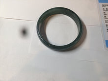 Load image into Gallery viewer, 52.8mm Certified Type A 100% Natural icy watery deep sea green/blue/gray/white Guatemala Jadeite bangle KS91-6393
