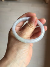 Load image into Gallery viewer, 51.5mm certified Type A 100% Natural light green purple white oval Jadeite Jade bangle PB180-9111