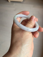 Load image into Gallery viewer, 51.5mm certified Type A 100% Natural light green purple white oval Jadeite Jade bangle PB180-9111