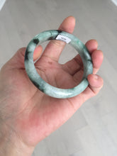Load image into Gallery viewer, 56.5mm Certified Type A 100% Natural suny green dark green Jadeite Jade bangle BP33-8236