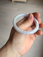 Load image into Gallery viewer, 51.5mm certified Type A 100% Natural light green purple white oval Jadeite Jade bangle PB180-9111