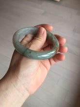 Load image into Gallery viewer, 56.2mm certified Type A 100% Natural green/red/gray/purple (FU LU SHOU) Jadeite Jade bangle BL78-8659