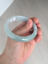 Load image into Gallery viewer, 53.5mm certified 100% natural Type A light green/purple jadeite jade bangle BP34-3401