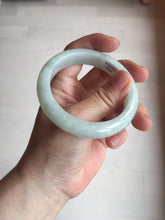 Load image into Gallery viewer, 52.5mm certified 100% natural Type A light  green white jadeite jade bangle AR116-9424