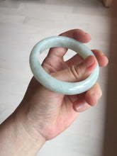 Load image into Gallery viewer, 52.5mm certified 100% natural Type A light  green white jadeite jade bangle AR116-9424