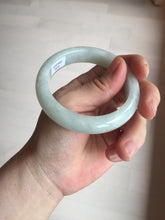 Load image into Gallery viewer, 52.5mm certified 100% natural Type A light  green white jadeite jade bangle AR116-9424