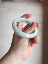 Load image into Gallery viewer, 52.5mm certified 100% natural Type A light  green white jadeite jade bangle AR116-9424
