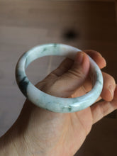 Load image into Gallery viewer, 59.5mm Certified 100% natural type A green white/light purple jadeite jade bangle AT86-9566