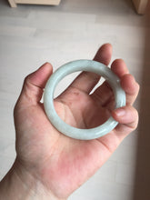 Load image into Gallery viewer, 52.5mm certified 100% natural Type A light  green white jadeite jade bangle AR116-9424
