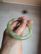 Load image into Gallery viewer, 51.7mm certified Type A 100% Natural yellow/sugar brown flying snow and dandelions nephrite Jade bangle HE78-0462