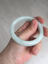 Load image into Gallery viewer, 52.5mm certified 100% natural Type A light  green white jadeite jade bangle AR116-9424