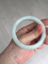 Load image into Gallery viewer, 52.5mm certified 100% natural Type A light  green white jadeite jade bangle AR116-9424