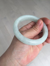 Load image into Gallery viewer, 52.5mm certified 100% natural Type A light  green white jadeite jade bangle AR116-9424