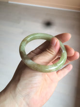 Load image into Gallery viewer, 51.7mm certified Type A 100% Natural yellow/sugar brown flying snow and dandelions nephrite Jade bangle HE78-0462