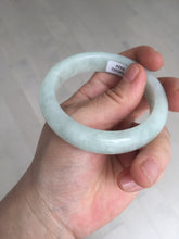 Load image into Gallery viewer, 52.5mm certified 100% natural Type A light  green white jadeite jade bangle AR116-9424
