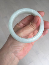 Load image into Gallery viewer, 52.5mm certified 100% natural Type A light  green white jadeite jade bangle AR116-9424