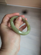 Load image into Gallery viewer, 51.7mm certified Type A 100% Natural yellow/sugar brown flying snow and dandelions nephrite Jade bangle HE78-0462