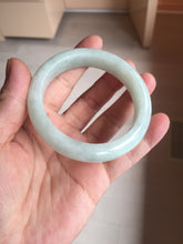 Load image into Gallery viewer, 52.5mm certified 100% natural Type A light  green white jadeite jade bangle AR116-9424